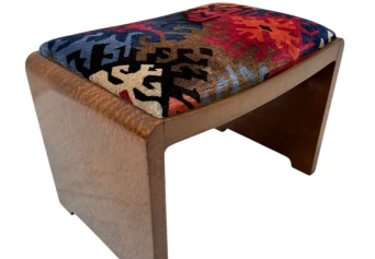 Art Deco Stool by De Coene Frères Kortrijk, 1930s